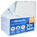 Medline Ultrasorbs Drypads 30in x 36in - Super Absorbent Underpads