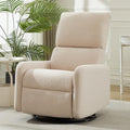 360 Swivel Glider Chair Nursery Rocking Chair - Compact Sherpa Comfort