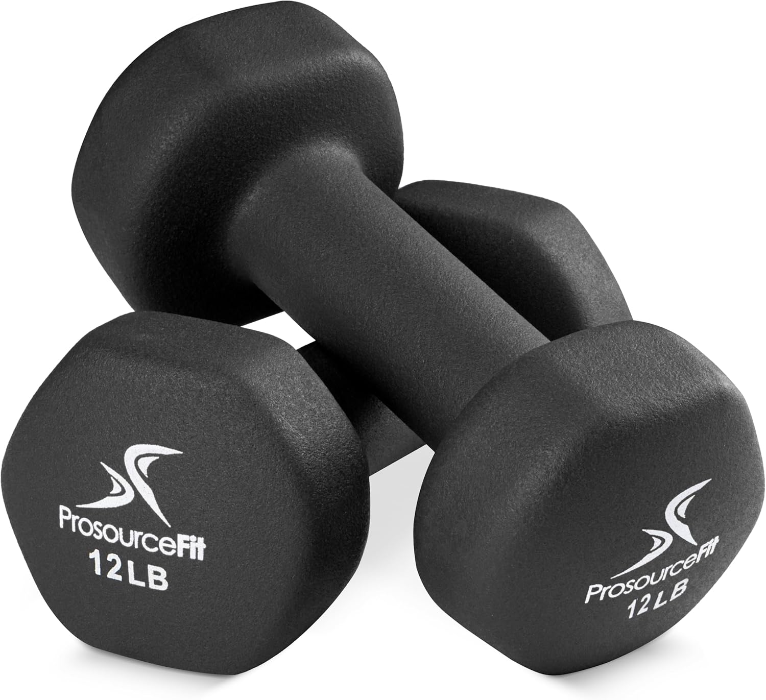 ProsourceFit Neoprene Dumbbell Coated for Non-Slip Grip, 10 lb
