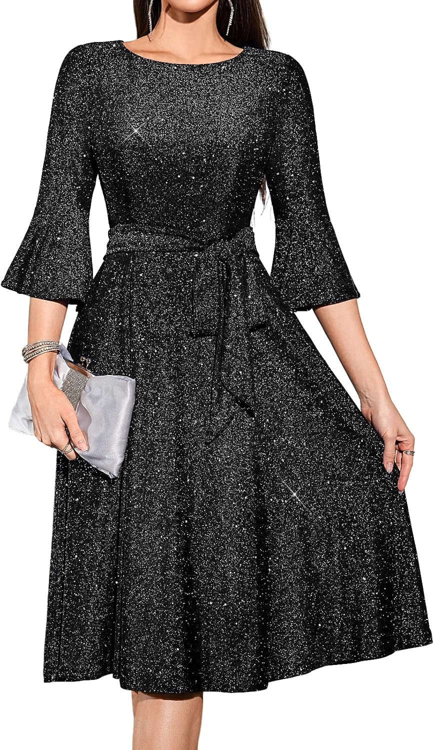 HomRain Women's Vintage Evening Dress for Weddings and Parties