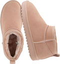 CUSHIONAIRE Hip-3 Genuine Suede Ankle Boots - Cozy Memory Foam