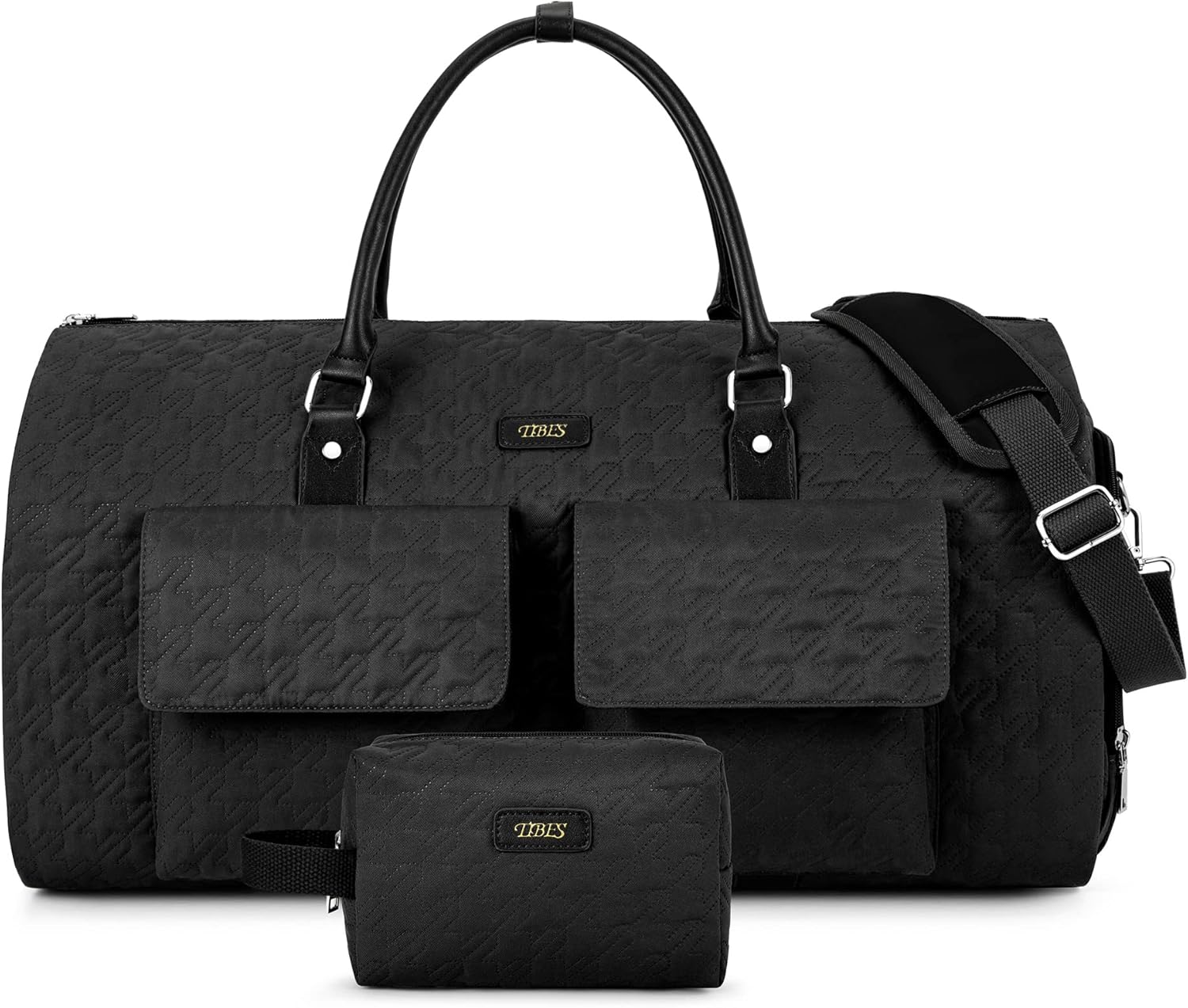 Convertible Garment Bag for Travel with Toiletry Bag Set