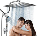 Cobbe 12 in All Metal 3-Way Rain Shower Head Combo - Adjustable Arm