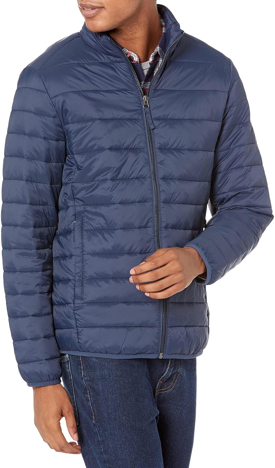 Packable Lightweight Water-Resistant Puffer Jacket for Men
