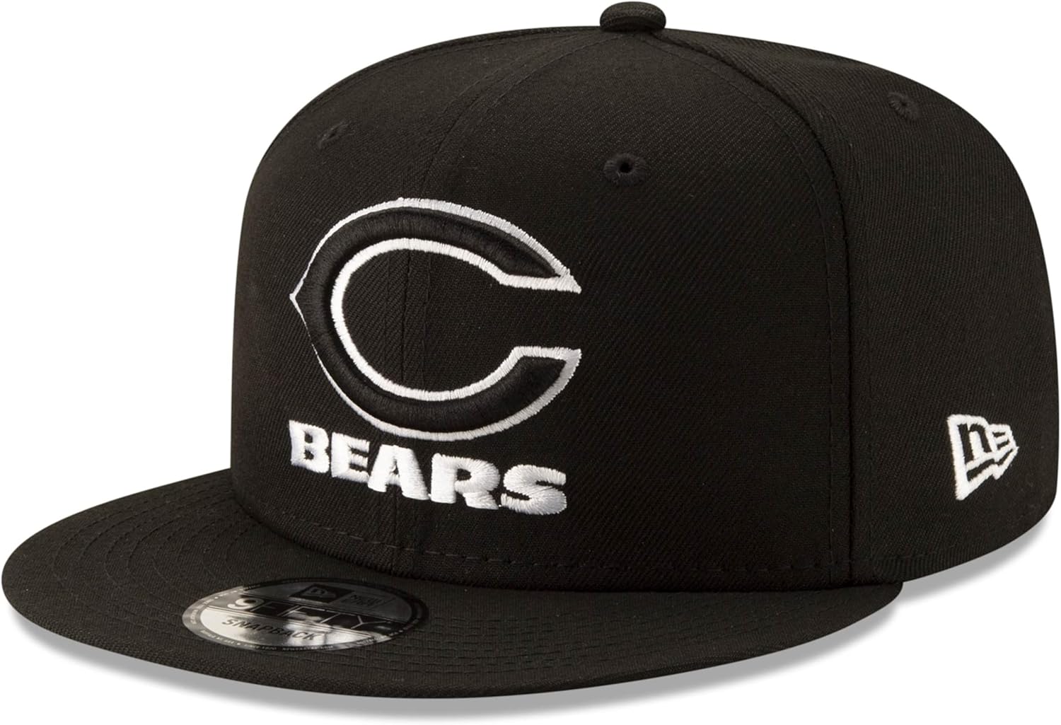 New Era NFL 9FIFTY Black White Adjustable Snapback Hat Cap