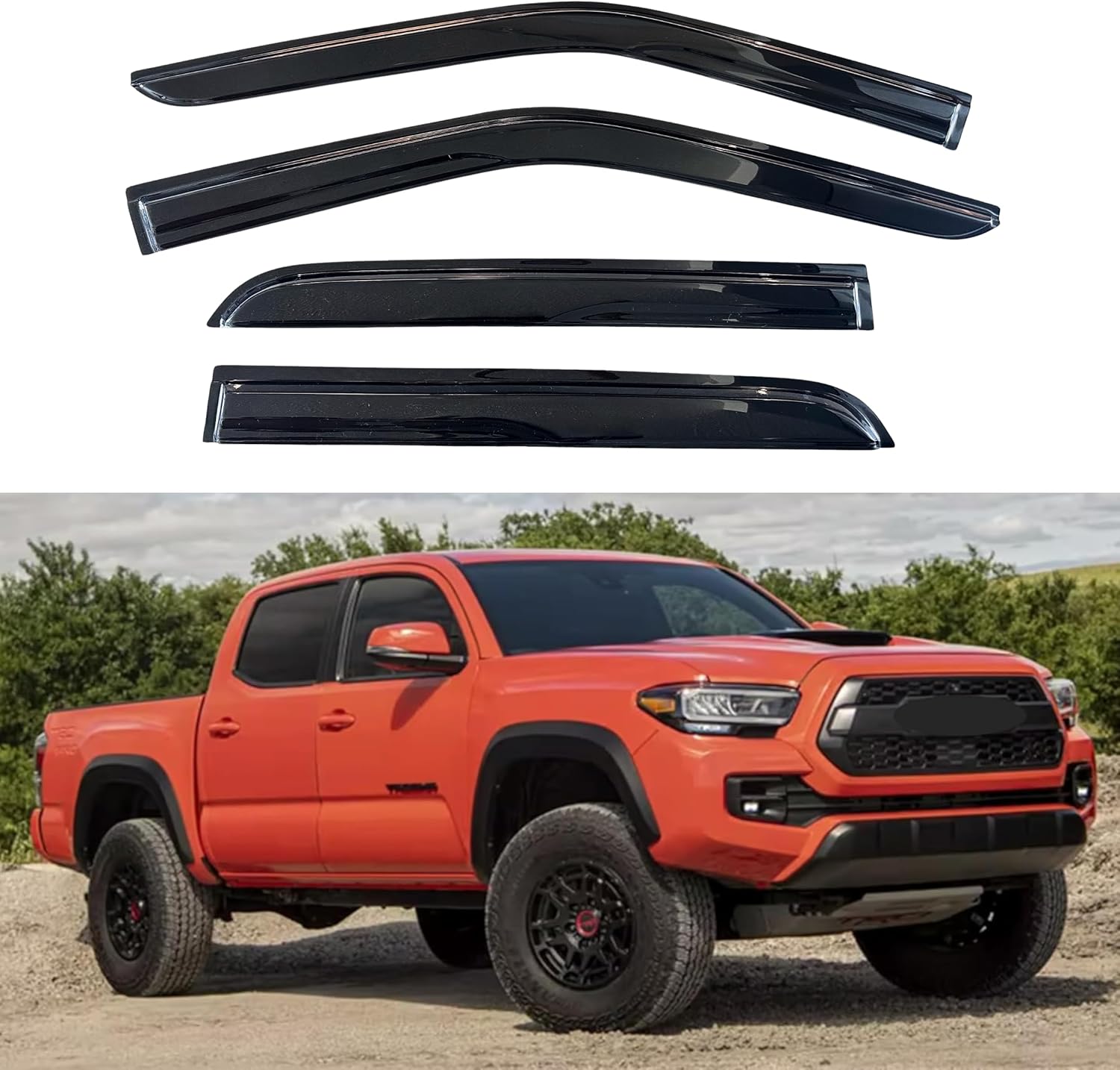 KPY Window Visor for 2016-2023 Toyota Tacoma Double Cab