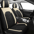 AOOG Leather Car Seat Covers 5 PCS Full Set - Breathable Waterproof