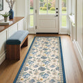 Floral Runner Rug for Hallway by jinchan - Vintage Charm