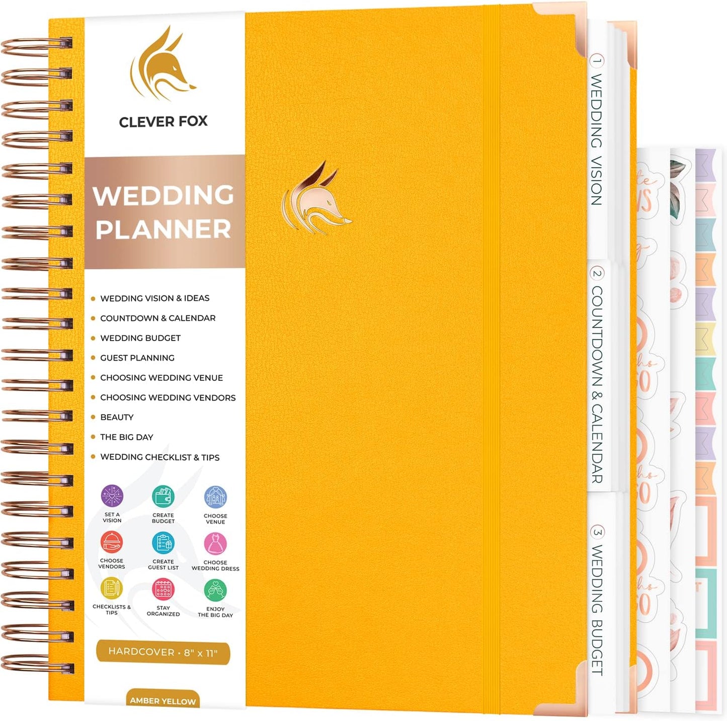 Clever Fox Wedding Planner Notebook Organizer for Bride's Day