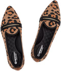 Pointed Toe Women's Knit Loafer Flats - Comfortable Slip On