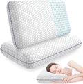 Memory Foam Pillows for Side Back and Stomach Sleepers - Set of 2