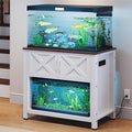 Heavy Duty 40-50 Gallon Aquarium Stand with Power Outlets - White
