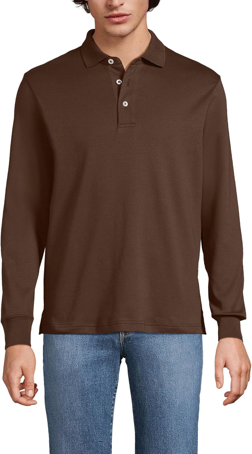 Lands' End Men's Long Sleeve Supima Cotton Polo Shirt Review