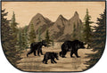 Fireproof Fireplace Hearth Rug 24 x 36 in - Watercolor Bear Heatproof