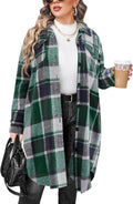 IN'VOLAND Womens Plus Size Flannel Plaid Shirts for Style