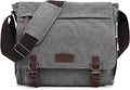 Large Vintage Canvas Messenger Shoulder Bag for 15in Laptop