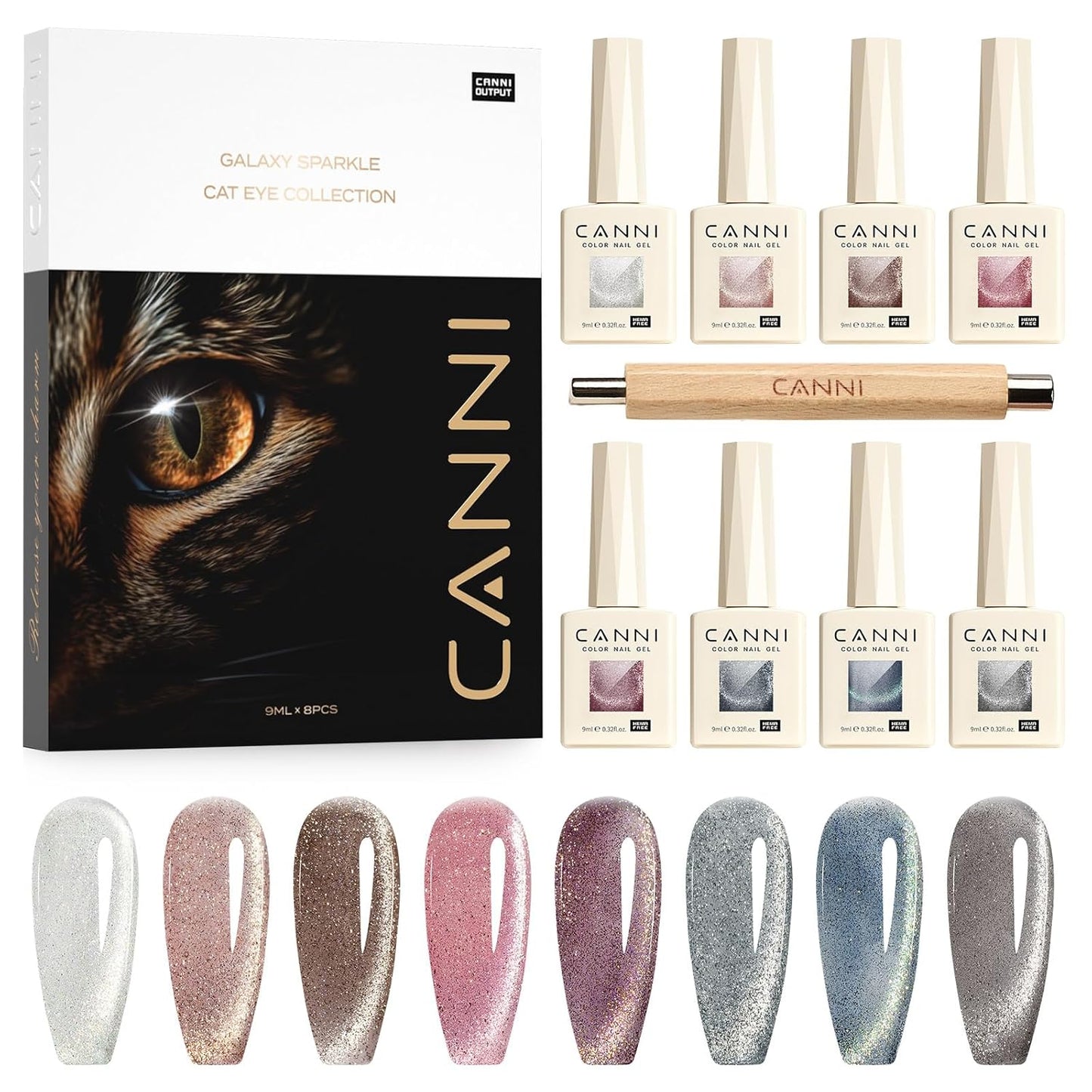 CANNI Cat Eye Gel Nail Polish Set for Stunning Nail Art