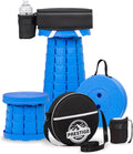 Collapsible Stool With Cushioned Carry Case - Portable Telescoping