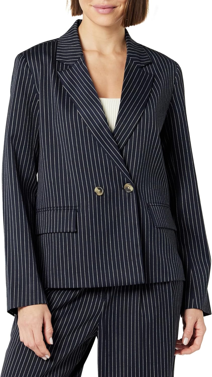 Liza Relaxed Double-Breasted Blazer for Effortless Style