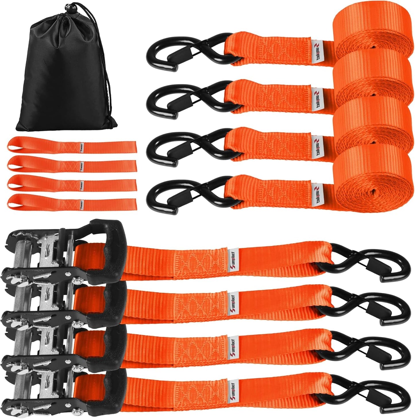 Heavy Duty Tie Down Ratchet Straps for Secure Load Transport