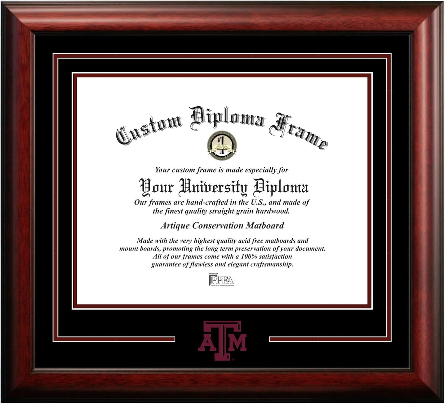 NCAA Spirit Diploma Frame for Proud Graduates and Fans