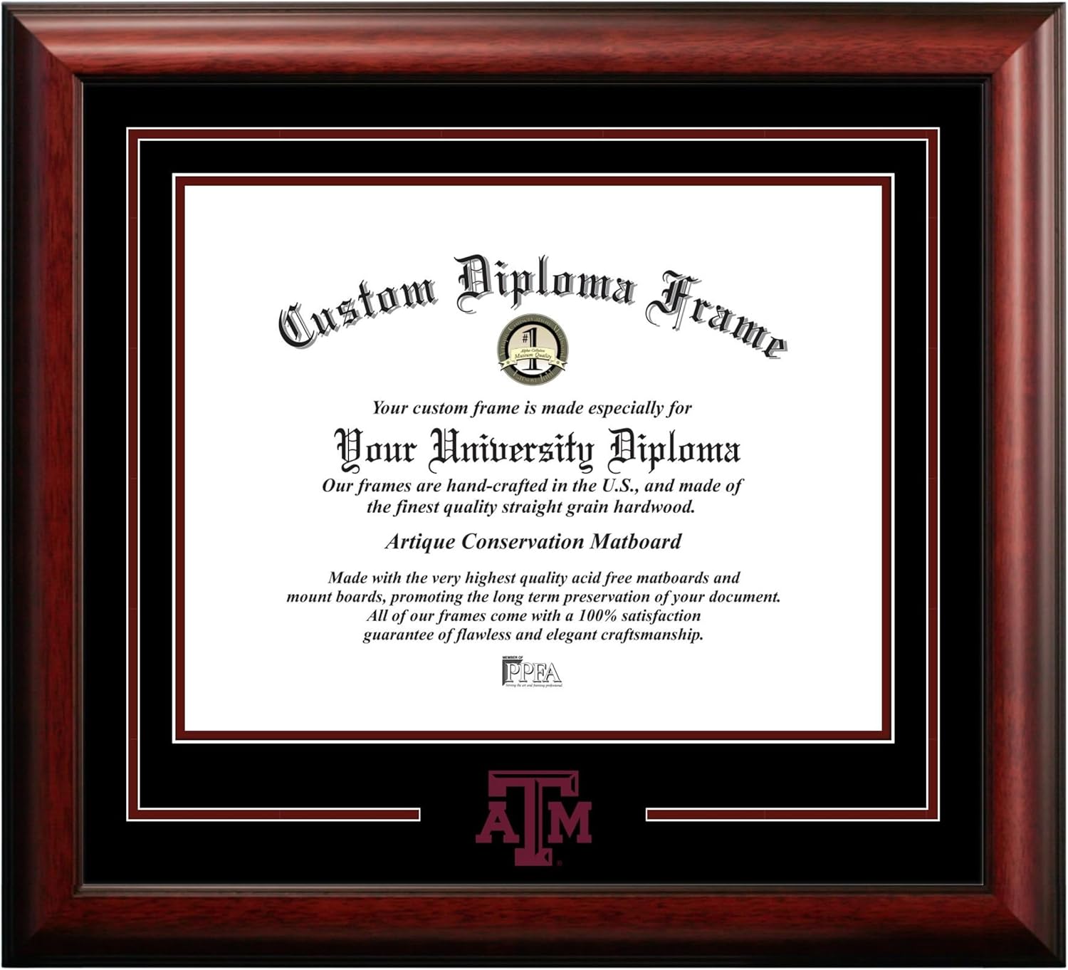 NCAA Spirit Diploma Frame for Proud Graduates and Fans