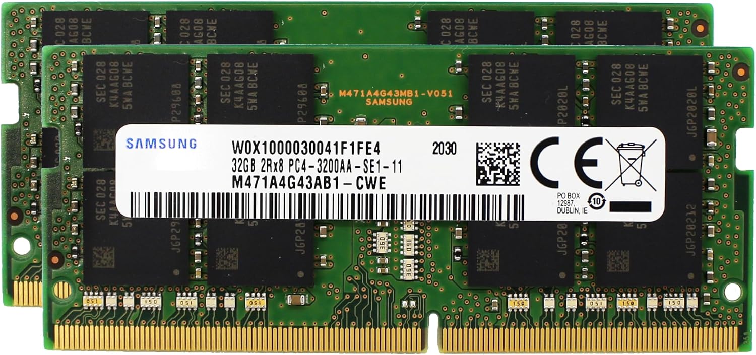 Samsung 64GB DDR4 3200 MHz SODIMM Memory RAM Upgrade Module