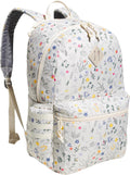 3-Stripe Classic Backpack for Men and Women - Meadow Floral Wonder