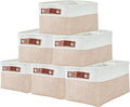 DECOMOMO Small Storage Baskets 6-Pack - Stylish Shelf Organizers