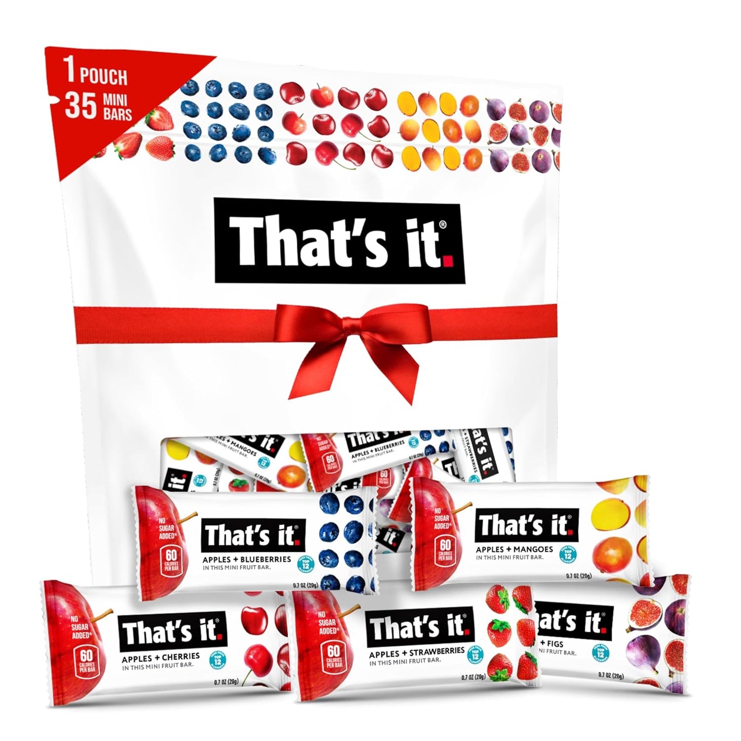 That's it Mini Fruit Bars Variety Pack for Healthy Snacking