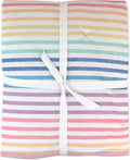 Organic Rainbow Stripe Baby Blanket by HonestBaby