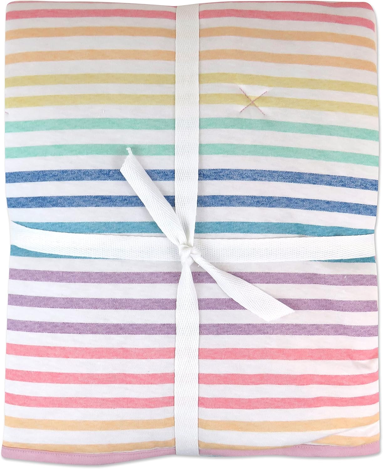 Organic Rainbow Stripe Baby Blanket by HonestBaby