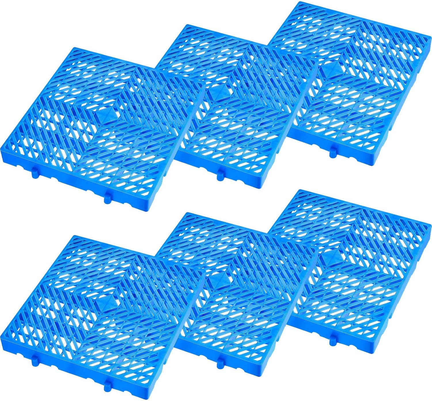 6 Pcs Plastic Pallet for Basement Storage and Versatile Use
