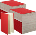 A6 Kraft Notebook Journals 150 Pack - Portable Lined Notepads
