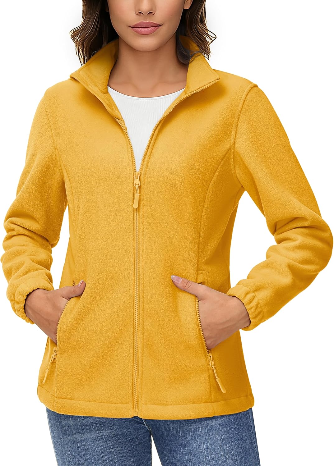 TACVASEN Women's Soft Fleece Jacket for Winter Warmth and Comfort