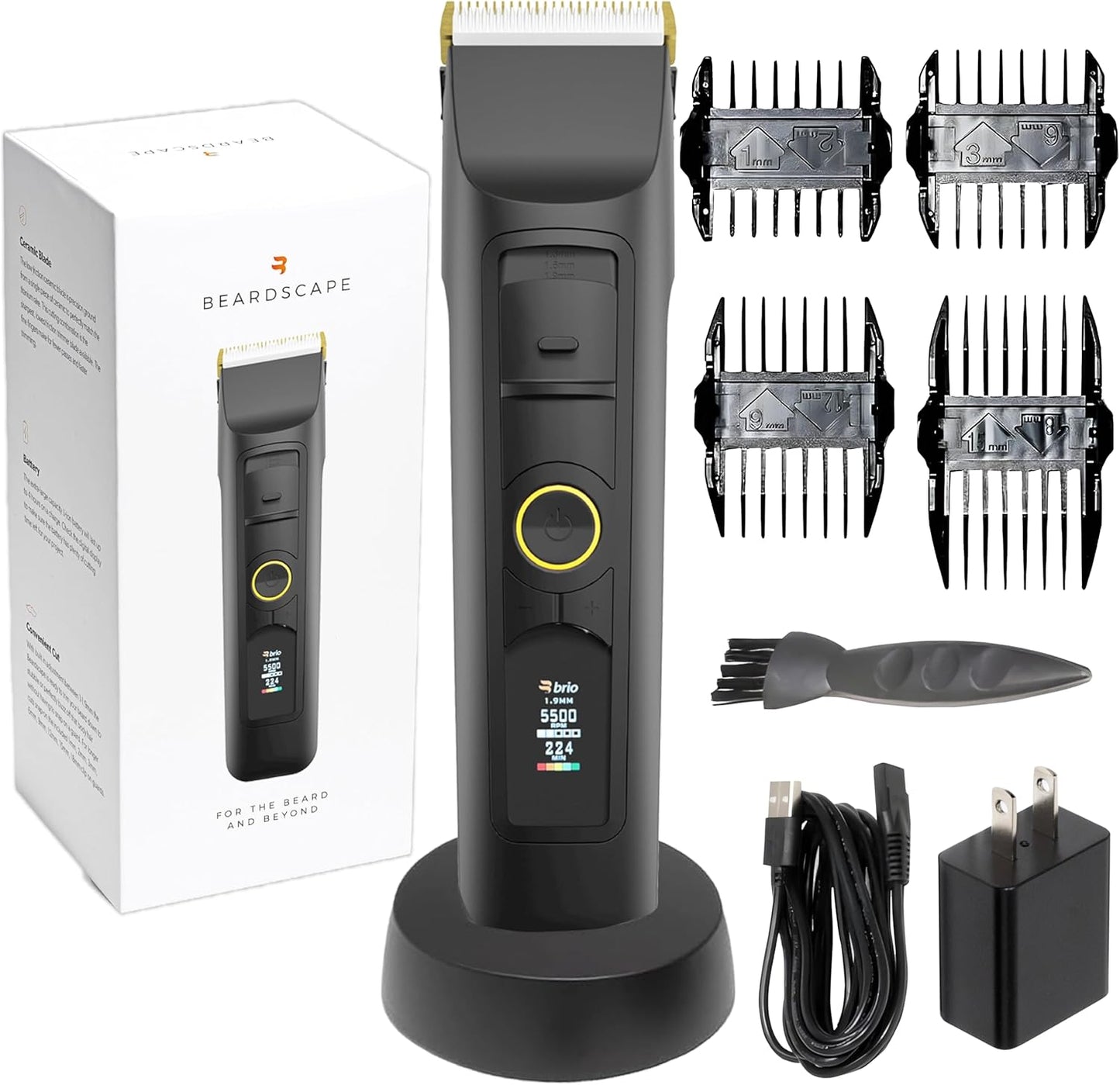 Brio Beardscape V2 Beard Trimmer for Men with Ceramic Blade
