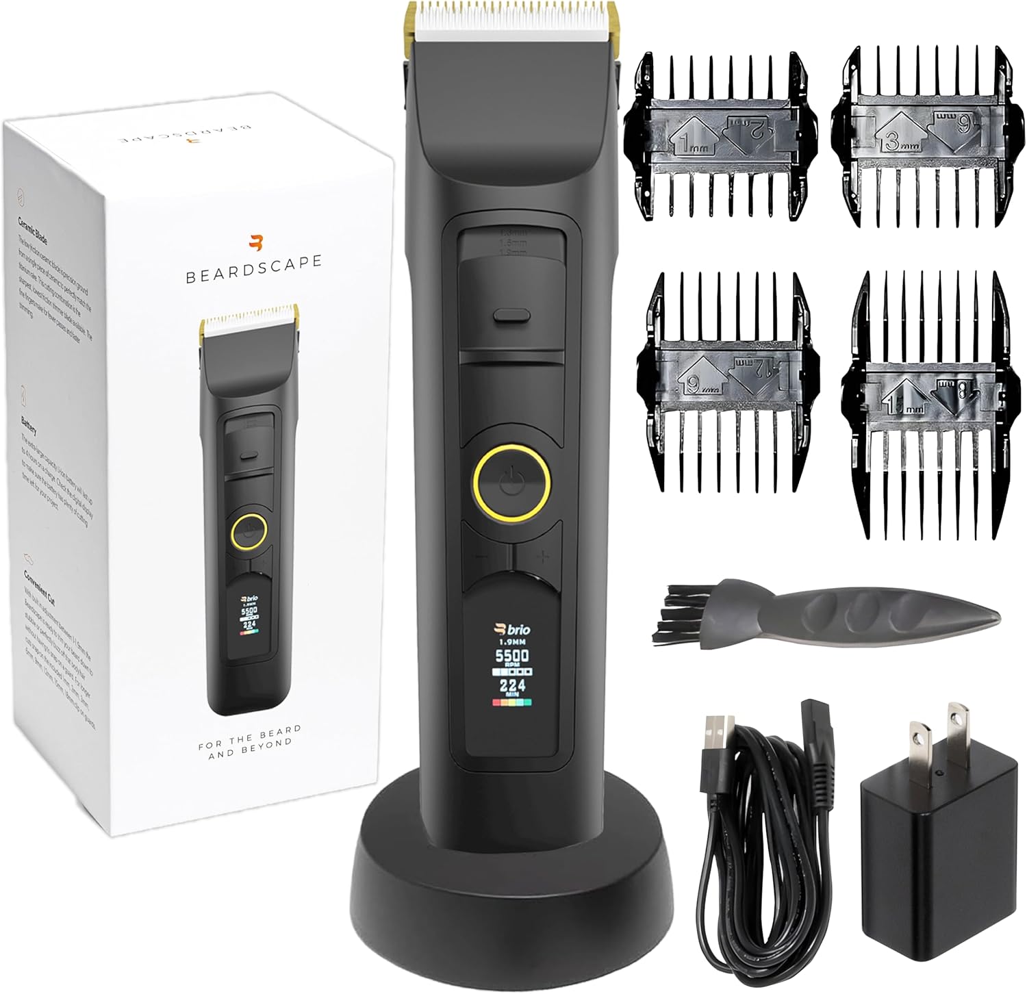 Brio Beardscape V2 Beard Trimmer for Men with Ceramic Blade