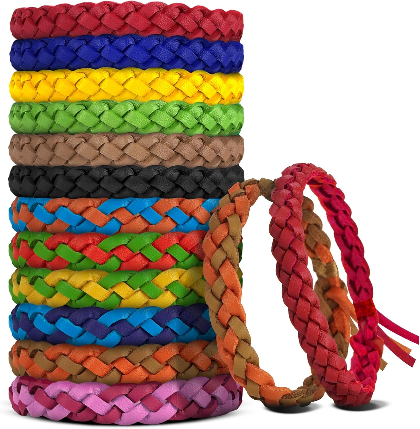 24-Pack DEET-Free Mosquito Repellent Bands by BuggyBands