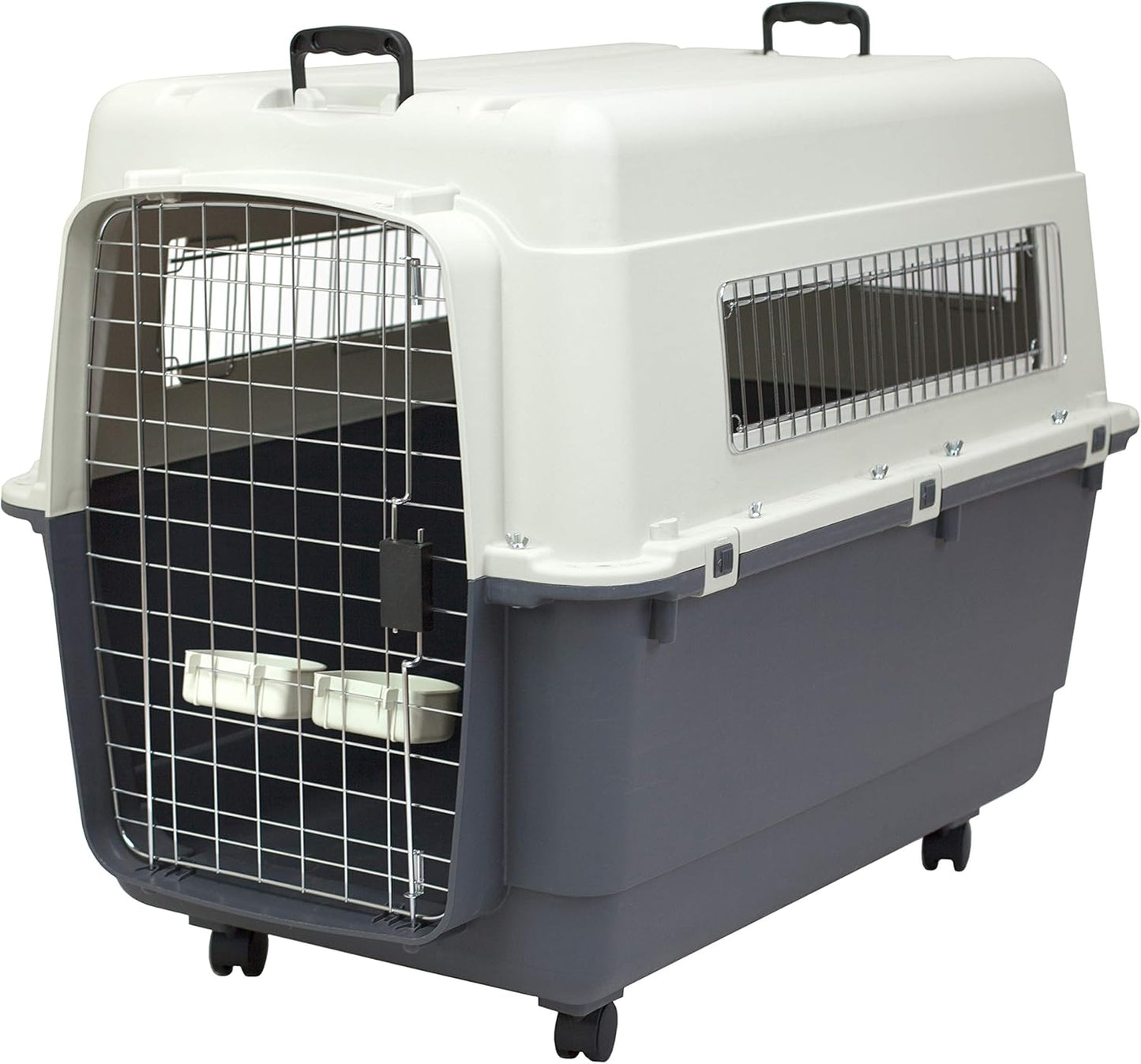 SportPet Designs XXL Rolling Plastic Dog Crate for Travel Safety