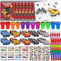 Race Car Coloring Book Bulk Party Favors - 144 Pc Set for Kids