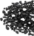 20 Pounds Black Reflective Fire Glass for Fire Pit and Fireplace
