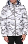 Men's Down Alternative Hooded Puffer Jacket - Midweight Warmth