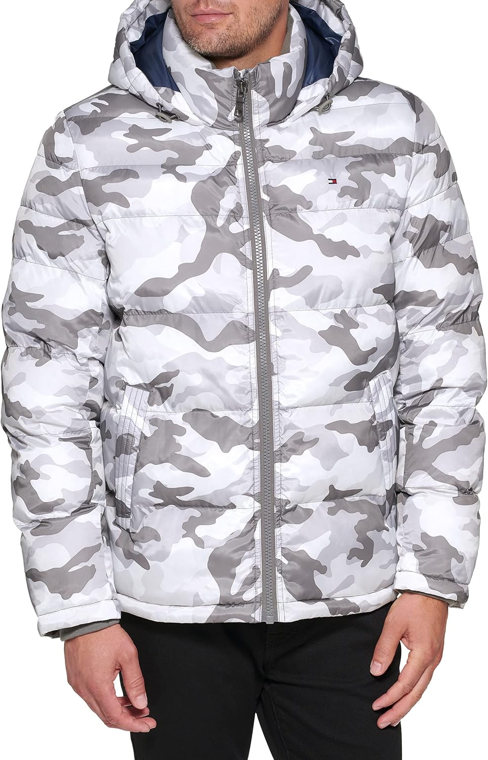 Tommy Hilfiger Men's Down Alternative Hooded Puffer Jacket