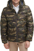 Tommy Hilfiger Men's Down Alternative Hooded Puffer Jacket - Insulated