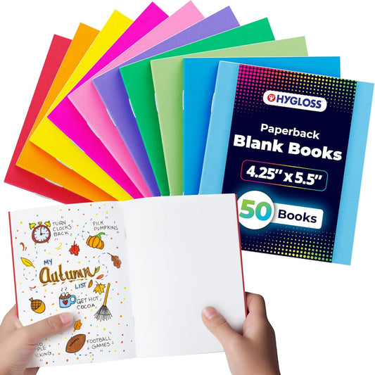 Hygloss Blank Books 4.25 x 5.5 Inches for Creative Projects