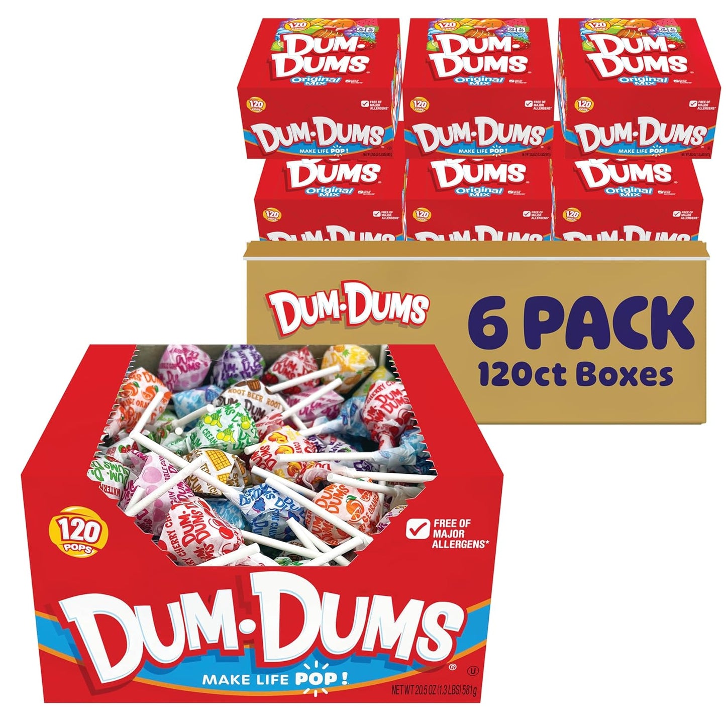 Dum Dums Original Candy Mix Variety Pack - Classic Flavors