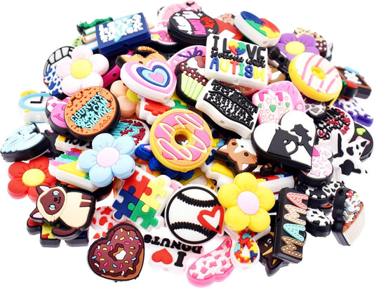 120Pcs Silicone Focal Beads for Creative DIY Jewelry Making