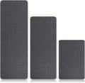Kitchen Rugs Sets of 3 for Floor Non Slip Kitchen Rugs Mats - Gray