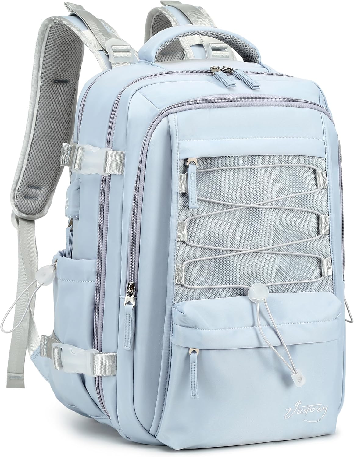 Durable Travel Backpack for Women Men with USB Charging Port