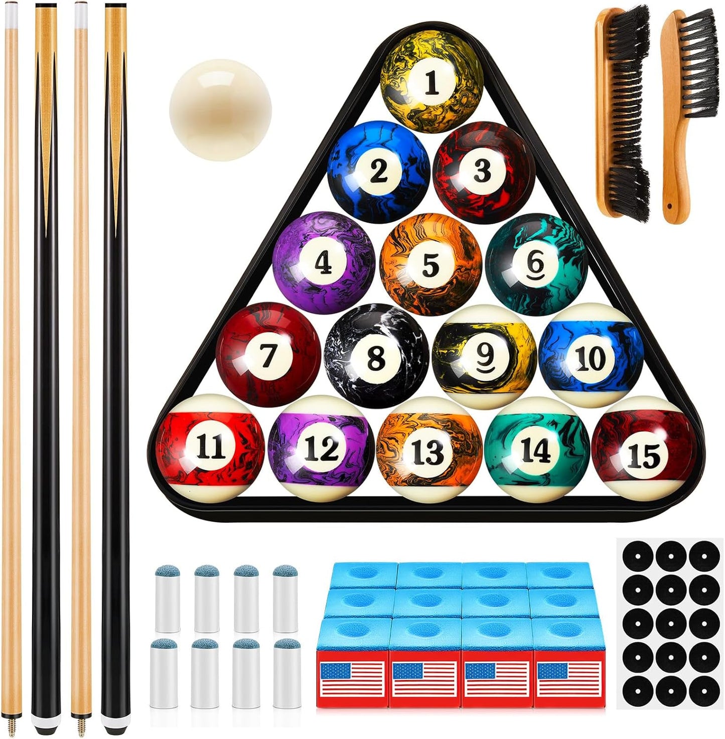 71pcs Pool Table Accessories Set for Billiards Fun and Play